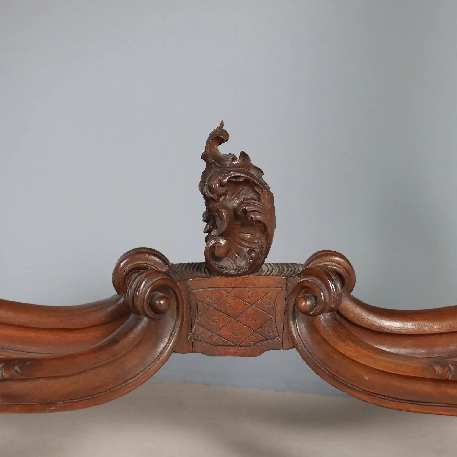 Antique Console Mahogany Velvet Glass Italy XIX Century - Italy, Late XIX Century | Antiques | Consoles