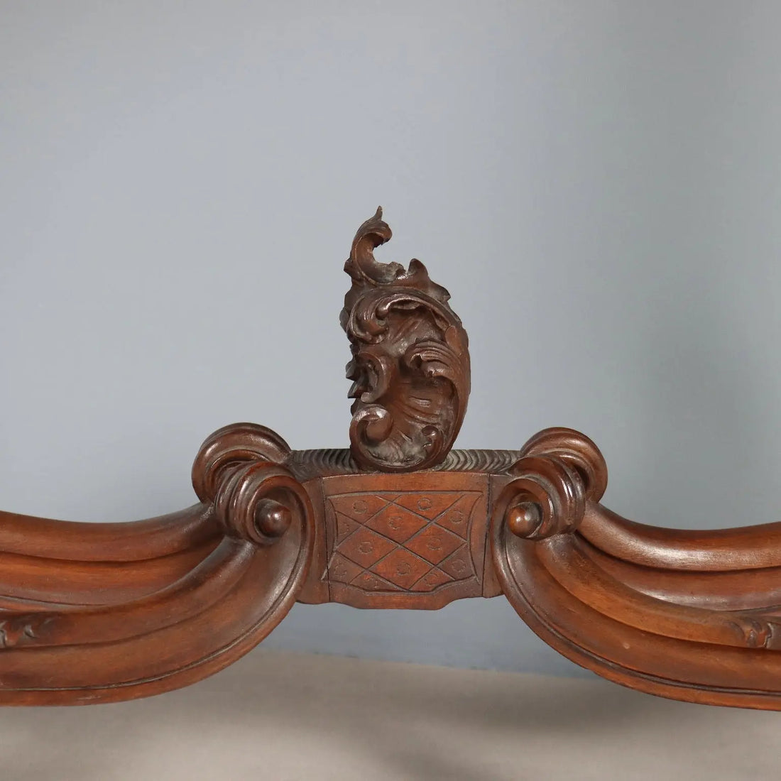 Antique Console Mahogany Velvet Glass Italy XIX Century - Italy, Late XIX Century | Antiques | Consoles