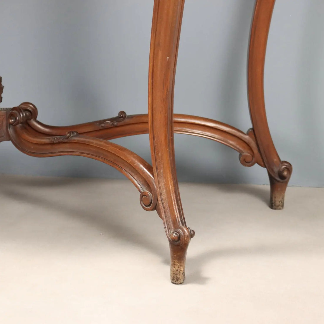 Antique Console Mahogany Velvet Glass Italy XIX Century - Italy, Late XIX Century | Antiques | Consoles