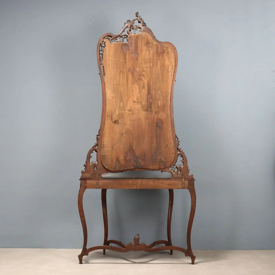 Antique Console Mahogany Velvet Glass Italy XIX Century - Italy, Late XIX Century | Antiques | Consoles