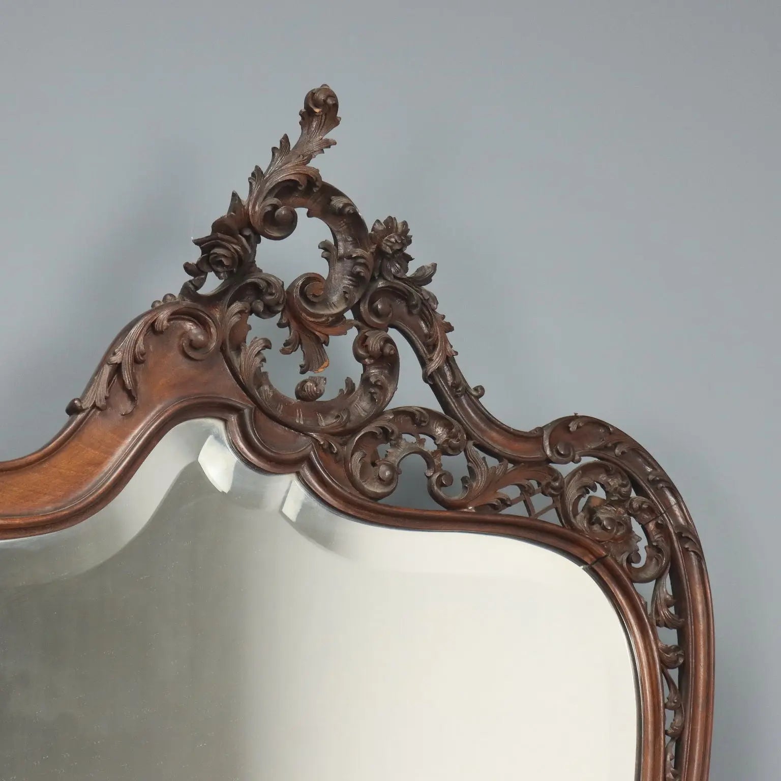 Antique Console Mahogany Velvet Glass Italy XIX Century - Italy, Late XIX Century | Antiques | Consoles