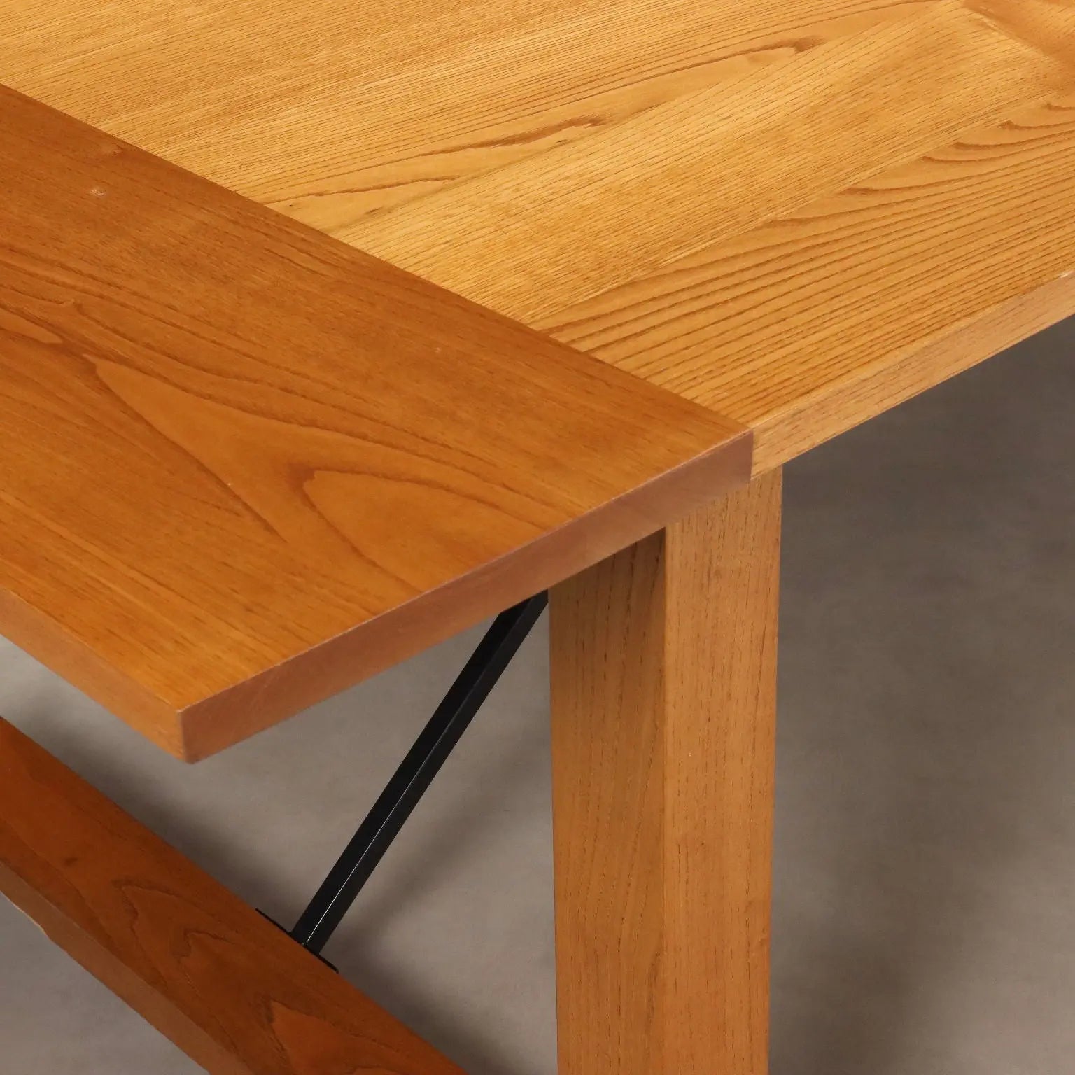 Antique Table Oak Wood Metal Italy XX Century - Italy, XX Century | Antiques | Tables