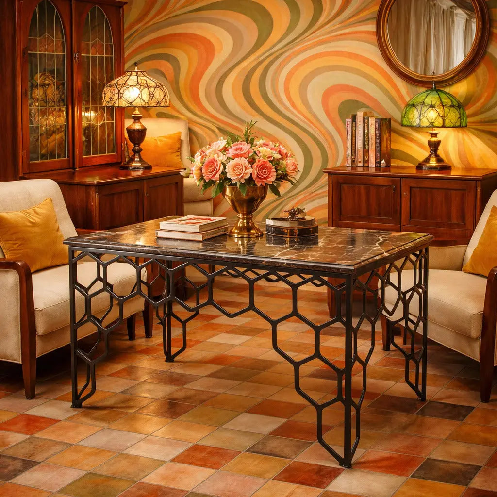 Antique Table Marble Brass Italy XX Century - Italy, XX Century | Antiques | Tables
