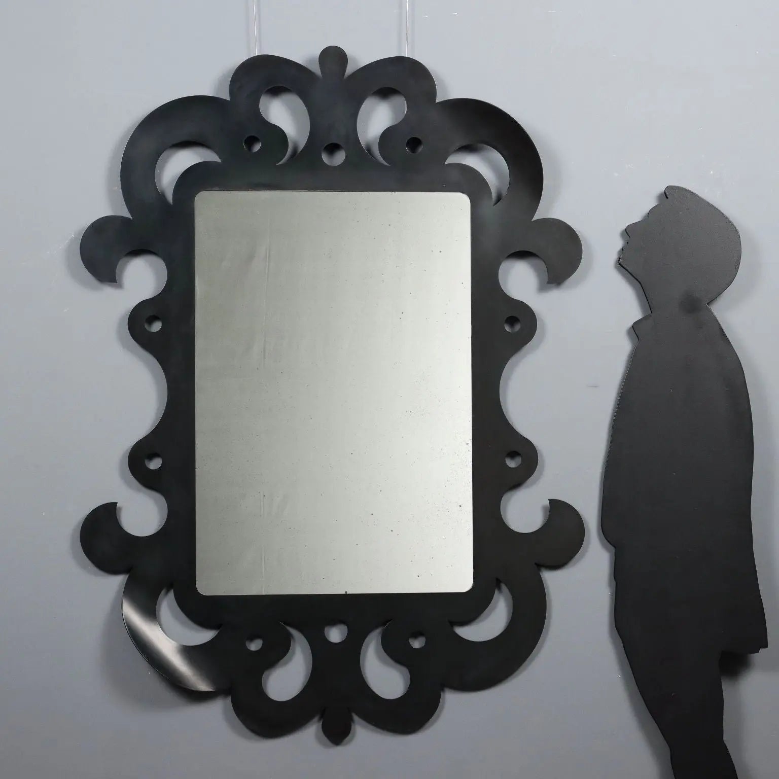 Antique Mirror Perforated Iron Italy XX Century - Italy, XX Century | Antiques | Mirrors & Frames
