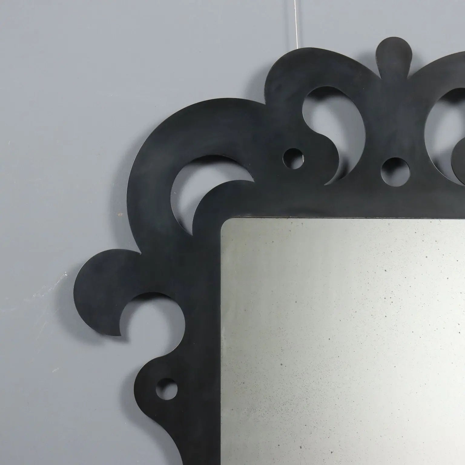 Antique Mirror Perforated Iron Italy XX Century - Italy, XX Century | Antiques | Mirrors & Frames