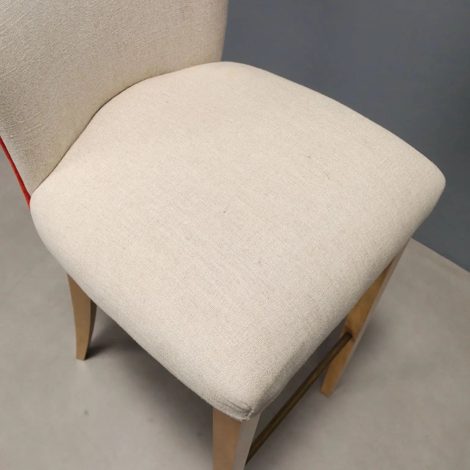 William Yeoward English Stools - Beech & Brass