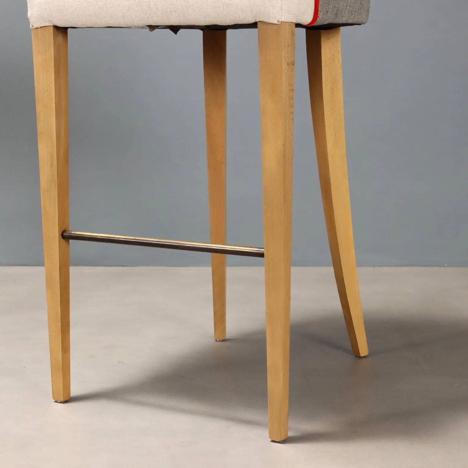 William Yeoward English Stools - Beech & Brass
