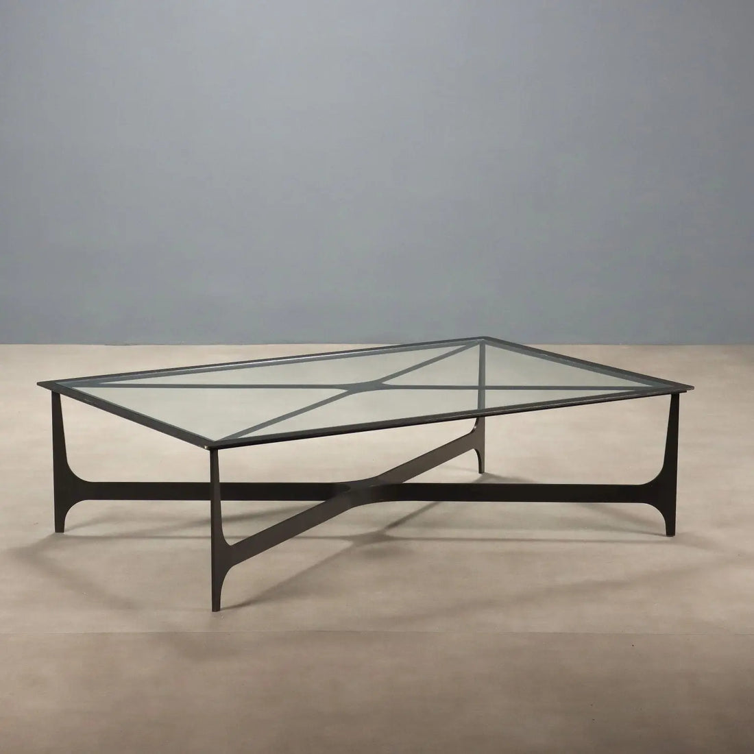 Lacquered Iron Coffee Table - Italy 20th Century