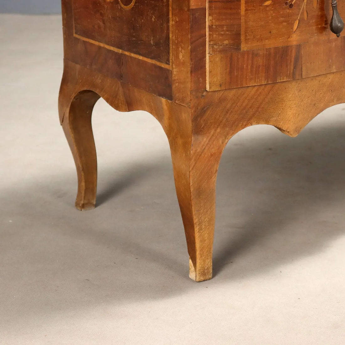 Antique Walnut Drop-Leaf Cabinet Maple 2 Drawers Italy XX Century - Italy, XX Century | Antiques | Desks & Writing Desks