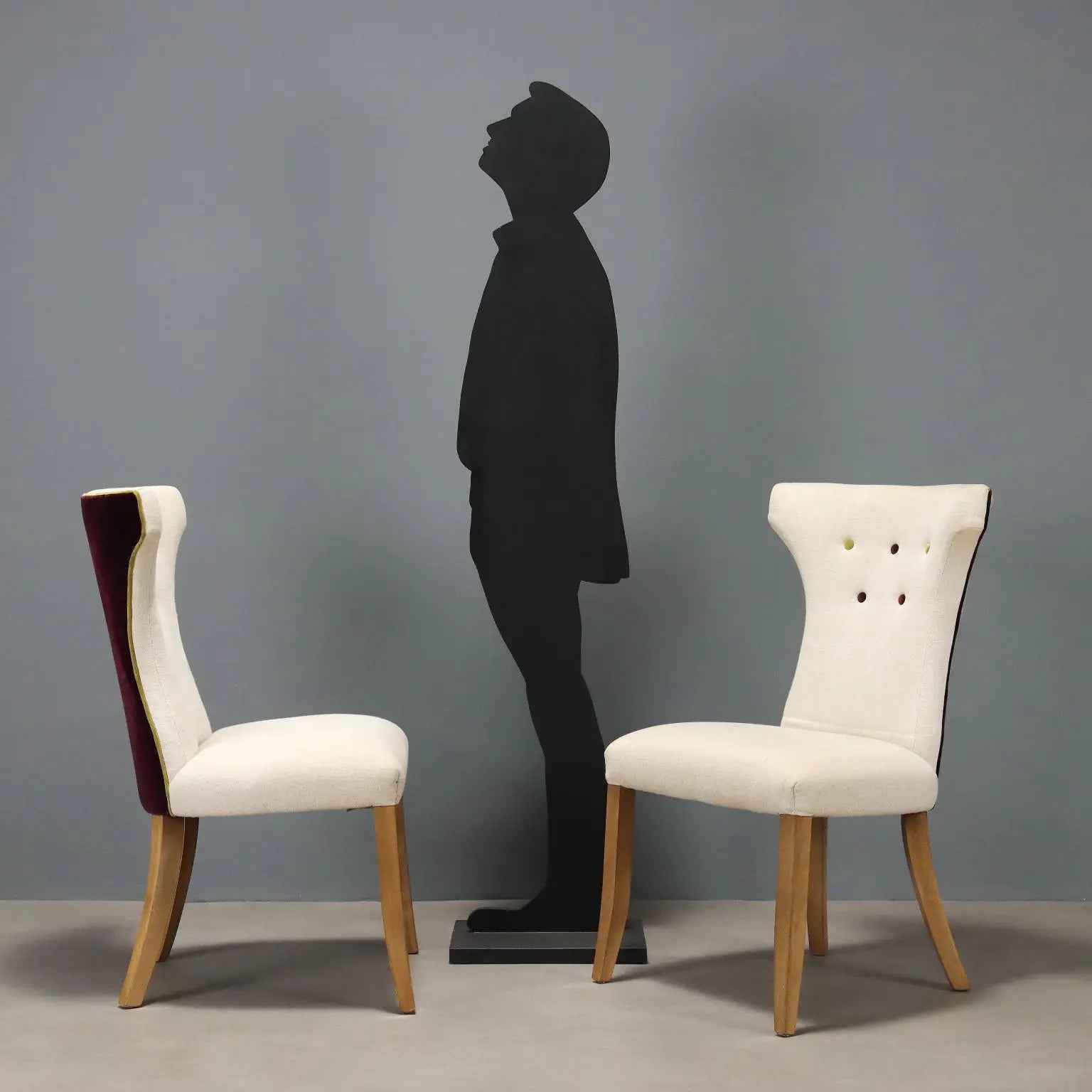 William Yeoward Chairs in Multicolored Fabric