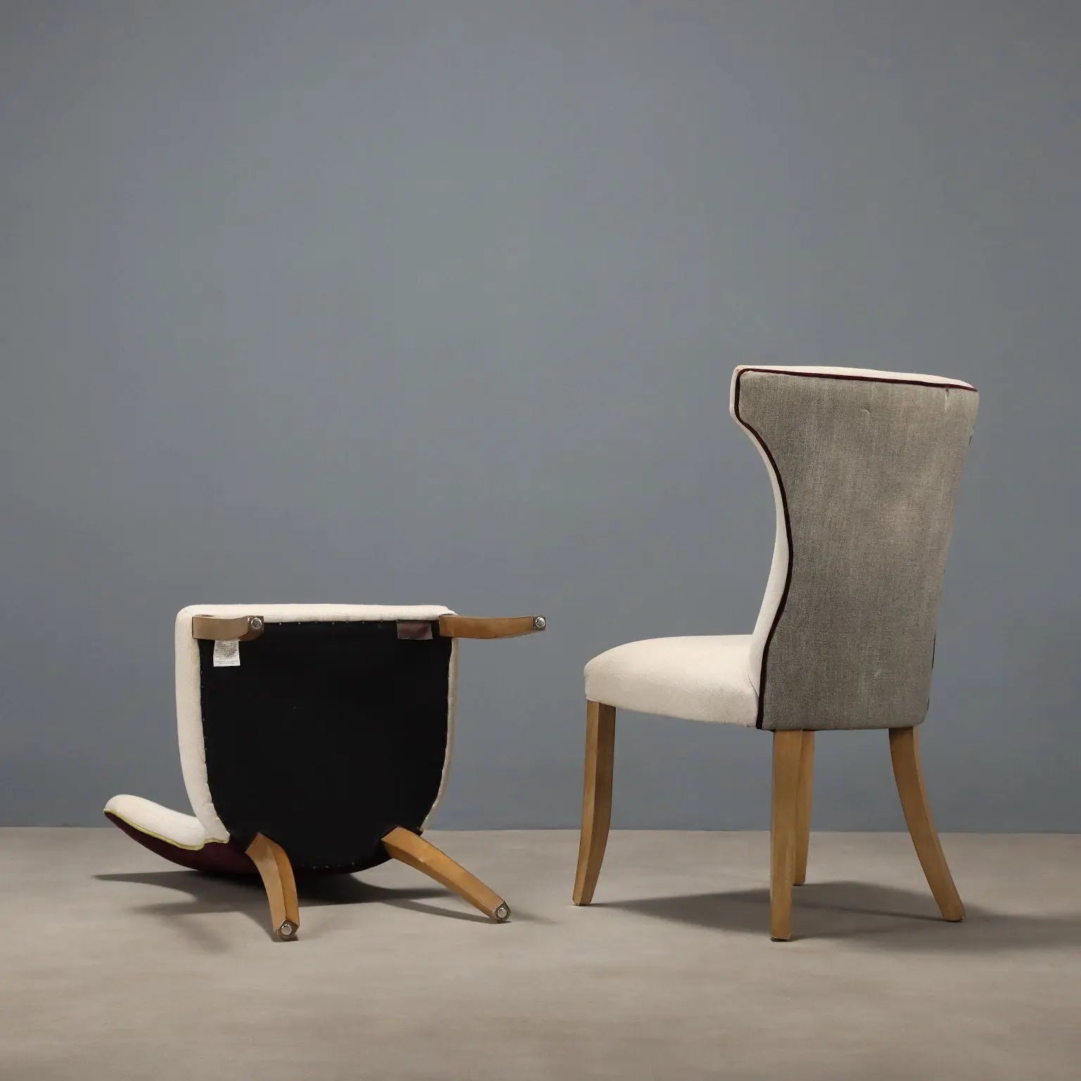 William Yeoward Chairs in Multicolored Fabric