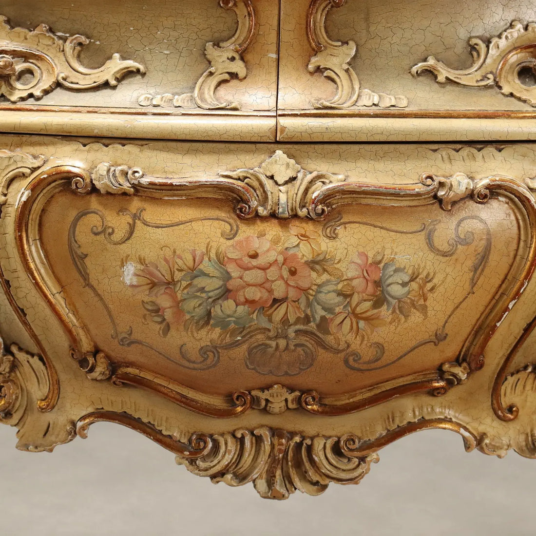 Antique Chest of Drawers Rococo Style Wood Marble XX Century - Italy, Mid XX Century | Antiques | Chest of Drawers & Commodes