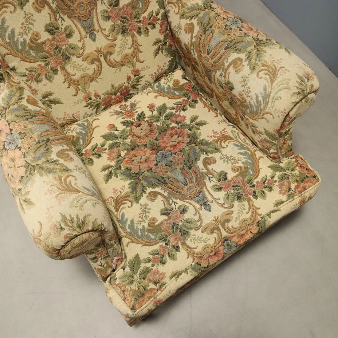 Antique Bergere Armchairs Beech Fabric Italy XX Century - Italy, Early XX Century | Antiques | Seating