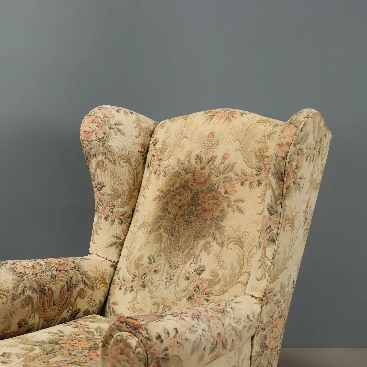 Antique Bergere Armchairs Beech Fabric Italy XX Century - Italy, Early XX Century | Antiques | Seating