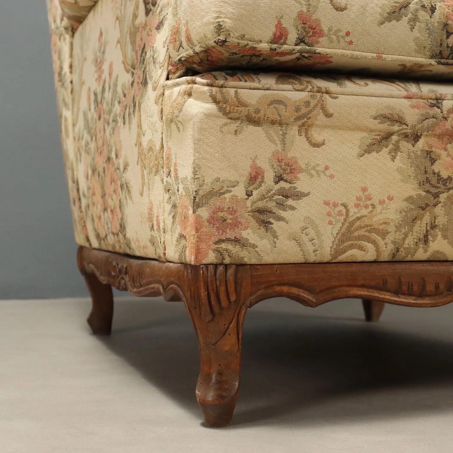 Antique Bergere Armchairs Beech Fabric Italy XX Century - Italy, Early XX Century | Antiques | Seating
