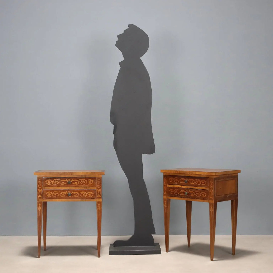 Antique Bedside Tables Neoclassical Style Walnut Italy XX Century - Italy, XX Century | Antiques | Bedside Tables