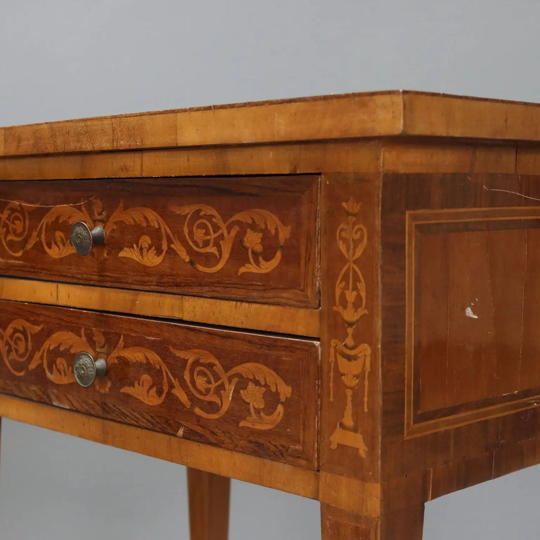 Antique Bedside Tables Neoclassical Style Walnut Italy XX Century - Italy, XX Century | Antiques | Bedside Tables