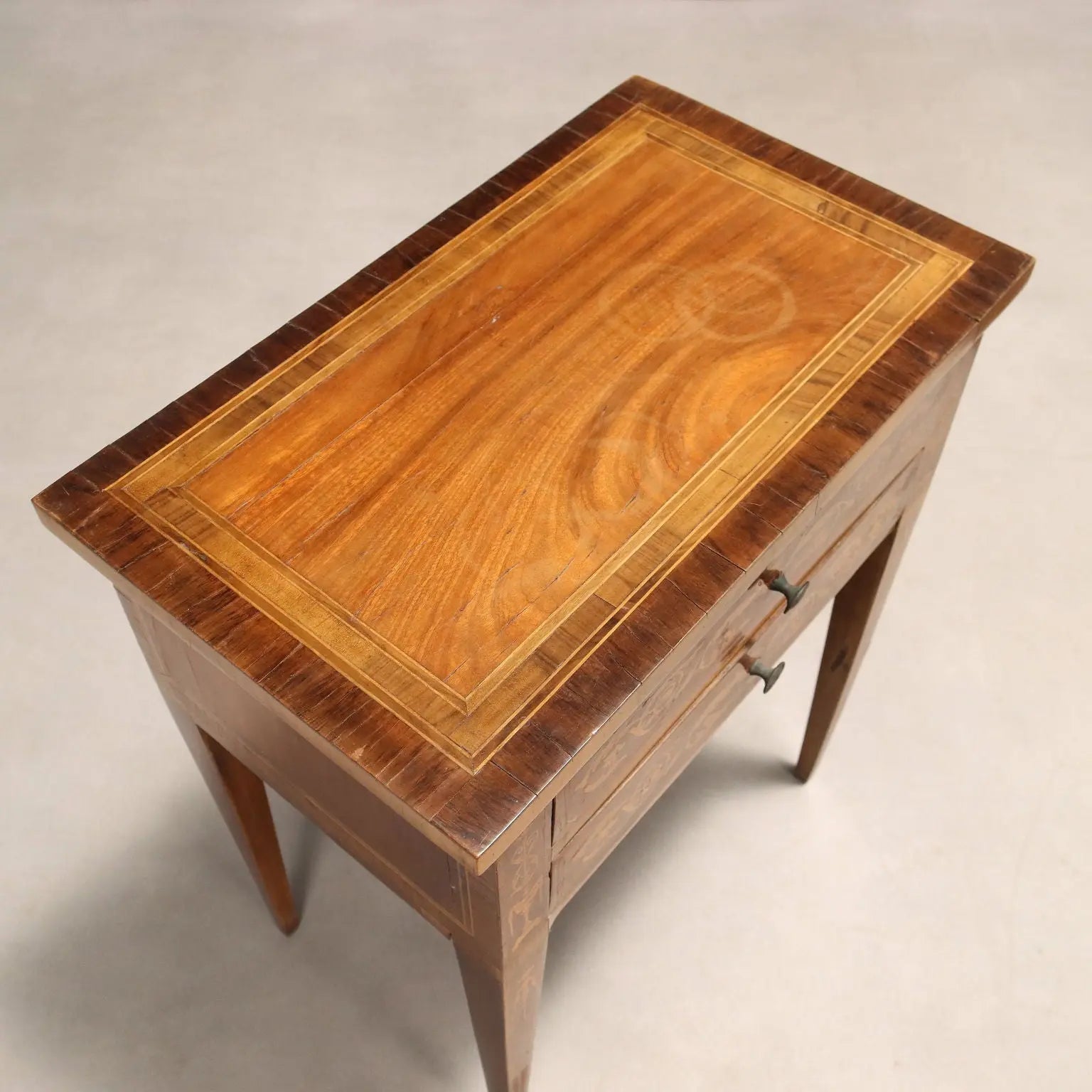 Antique Bedside Tables Neoclassical Style Walnut Italy XX Century - Italy, XX Century | Antiques | Bedside Tables