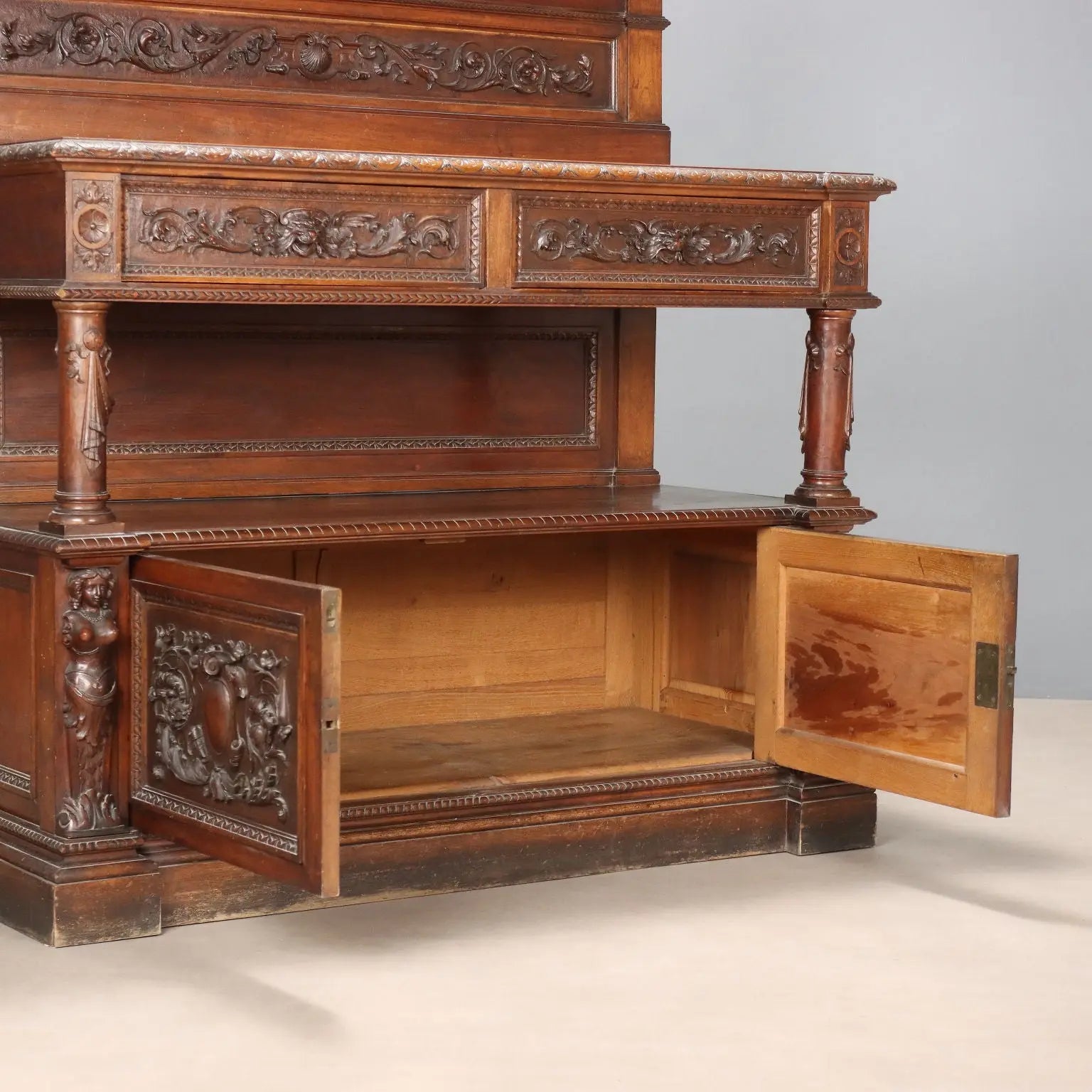 Antique Cupboard Neo-Renaissance Style Walnut XIX Century - Italy, Late XIX Century | Antiques | Cupboards