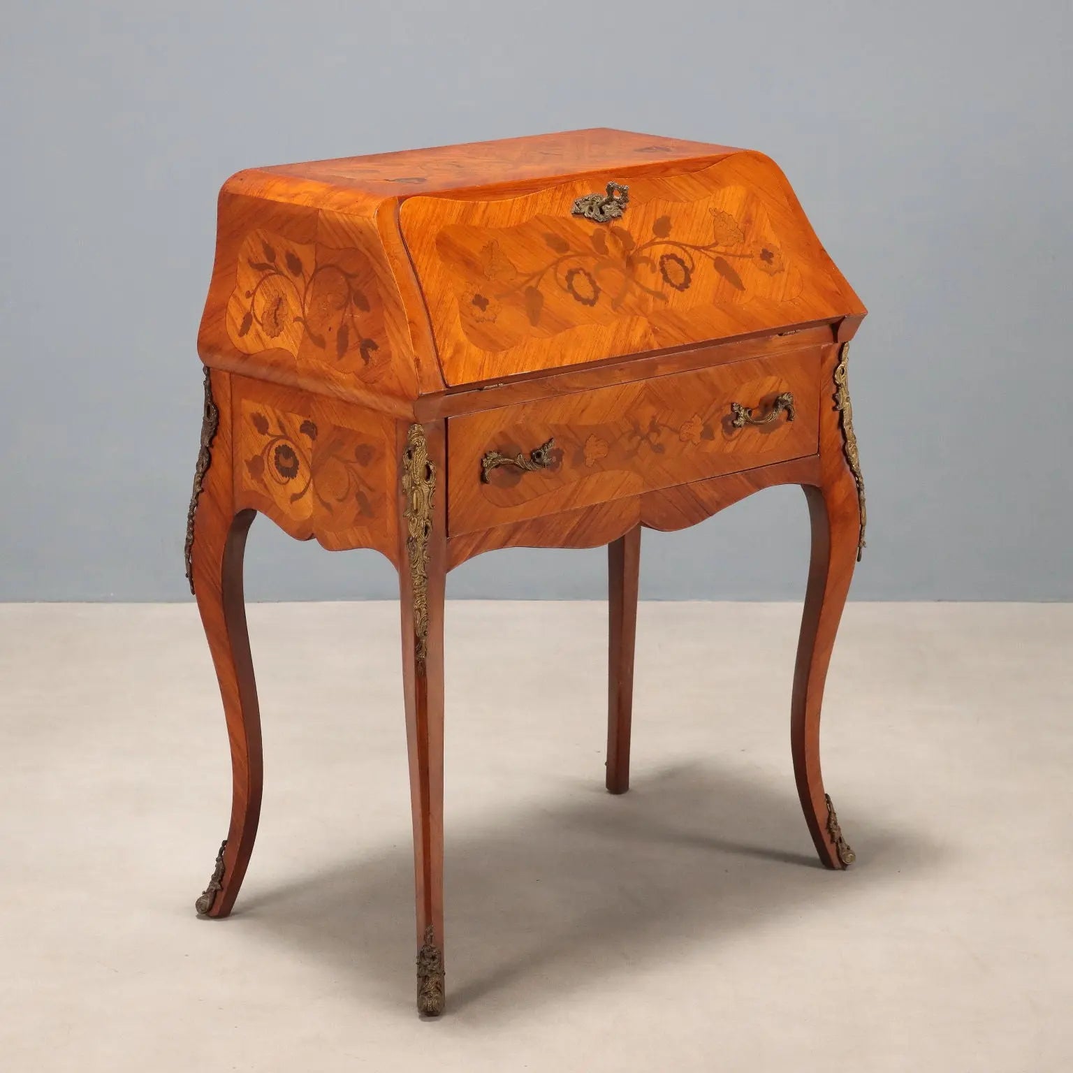 Antique Flap Cabinet Baroque Bois de Rose Italy XX Century - Italy, Early XX Century | Antiques | Desks & Writing Desks