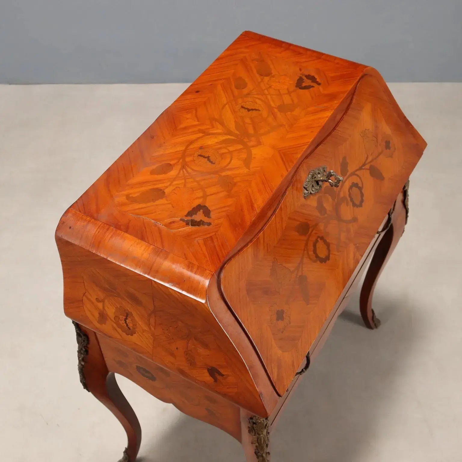 Antique Flap Cabinet Baroque Bois de Rose Italy XX Century - Italy, Early XX Century | Antiques | Desks & Writing Desks