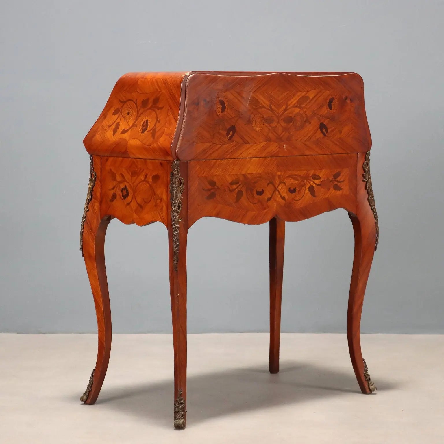 Antique Flap Cabinet Baroque Bois de Rose Italy XX Century - Italy, Early XX Century | Antiques | Desks & Writing Desks