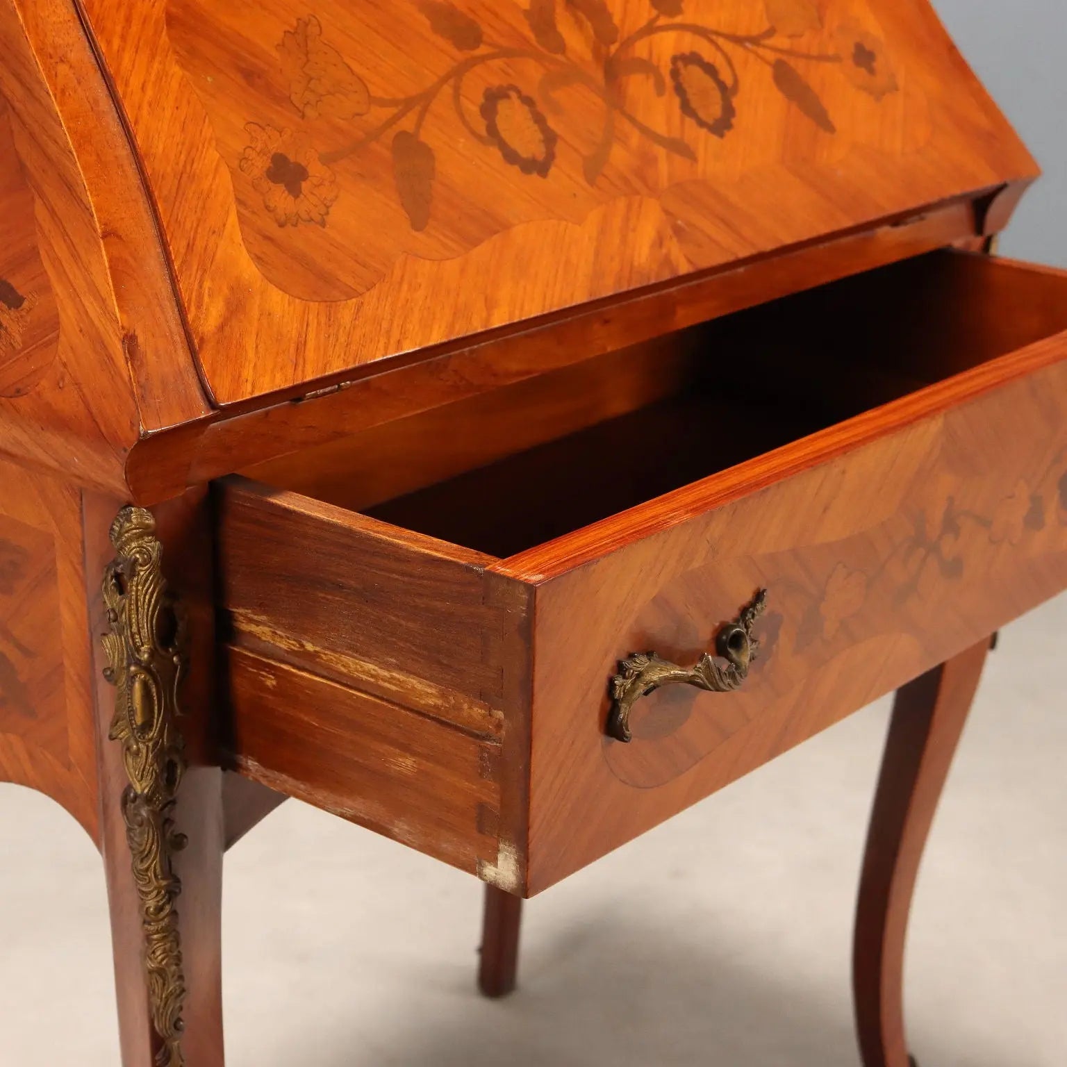 Antique Flap Cabinet Baroque Bois de Rose Italy XX Century - Italy, Early XX Century | Antiques | Desks & Writing Desks