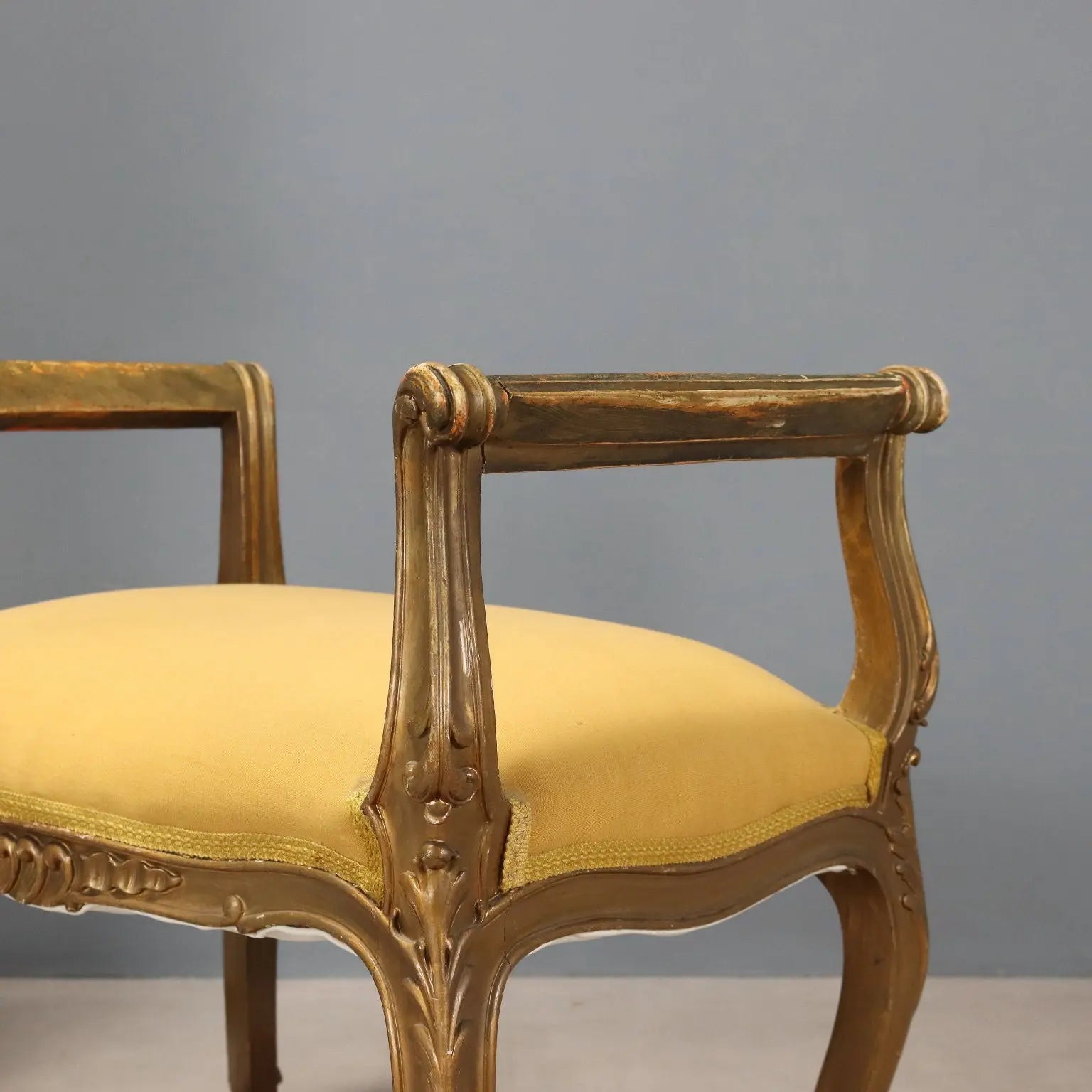 Gilded Barocchetto Benches, Italy, Early 20th Century