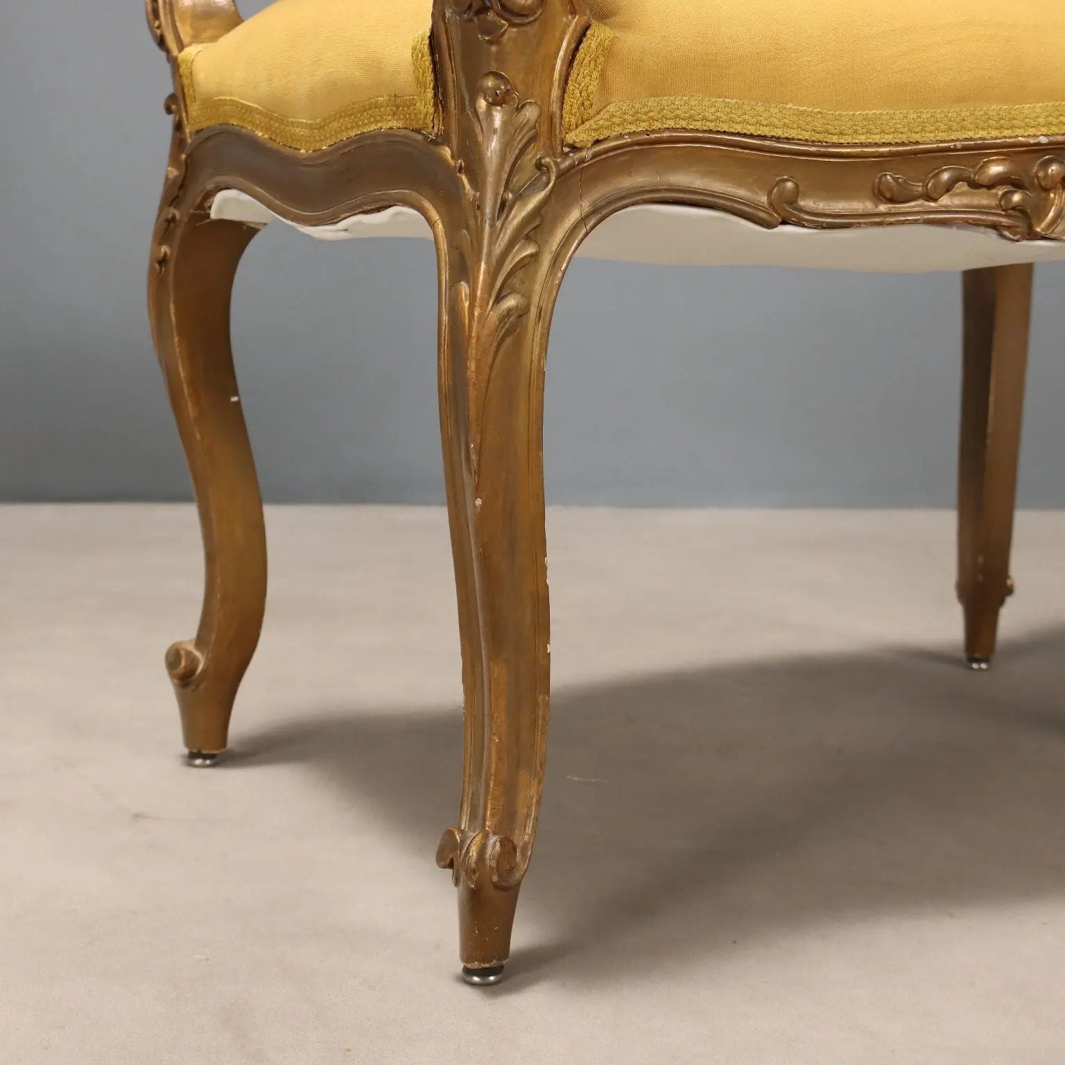 Gilded Barocchetto Benches, Italy, Early 20th Century