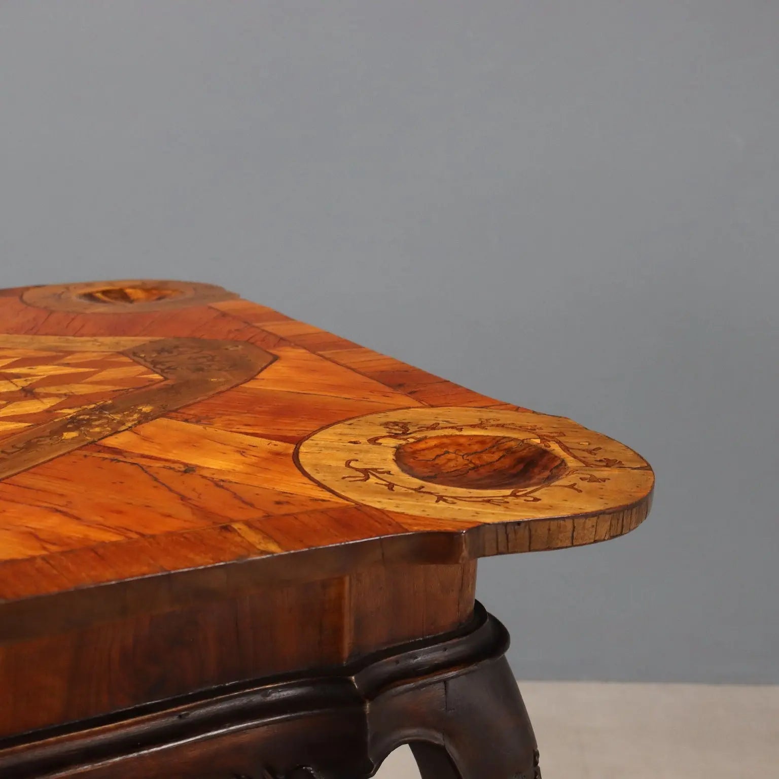 Antique Game Table Walnut Beech Openable Top Italy XX Century - Italy, Early XX Century | Antiques | Side & Coffee Tables