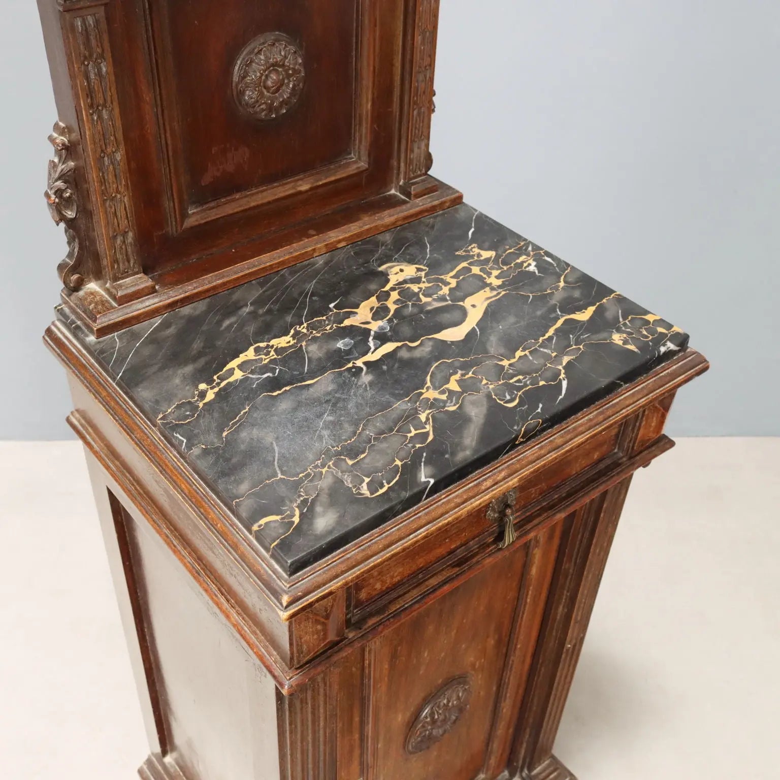 Antique Bedside Tables Neo-Renaissance Walnut Italy XX Century - Italy, Early XX Century | Antiques | Bedside Tables