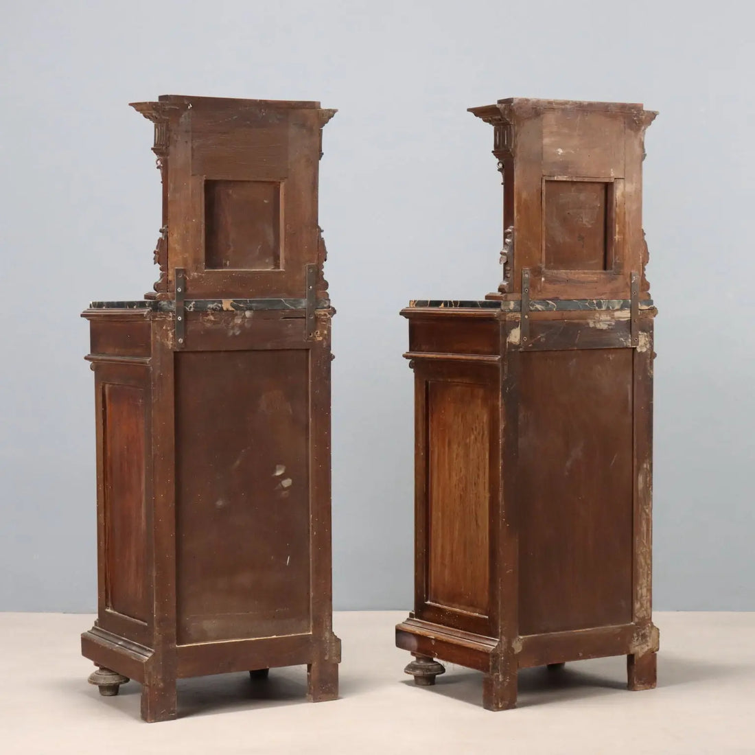 Antique Bedside Tables Neo-Renaissance Walnut Italy XX Century - Italy, Early XX Century | Antiques | Bedside Tables