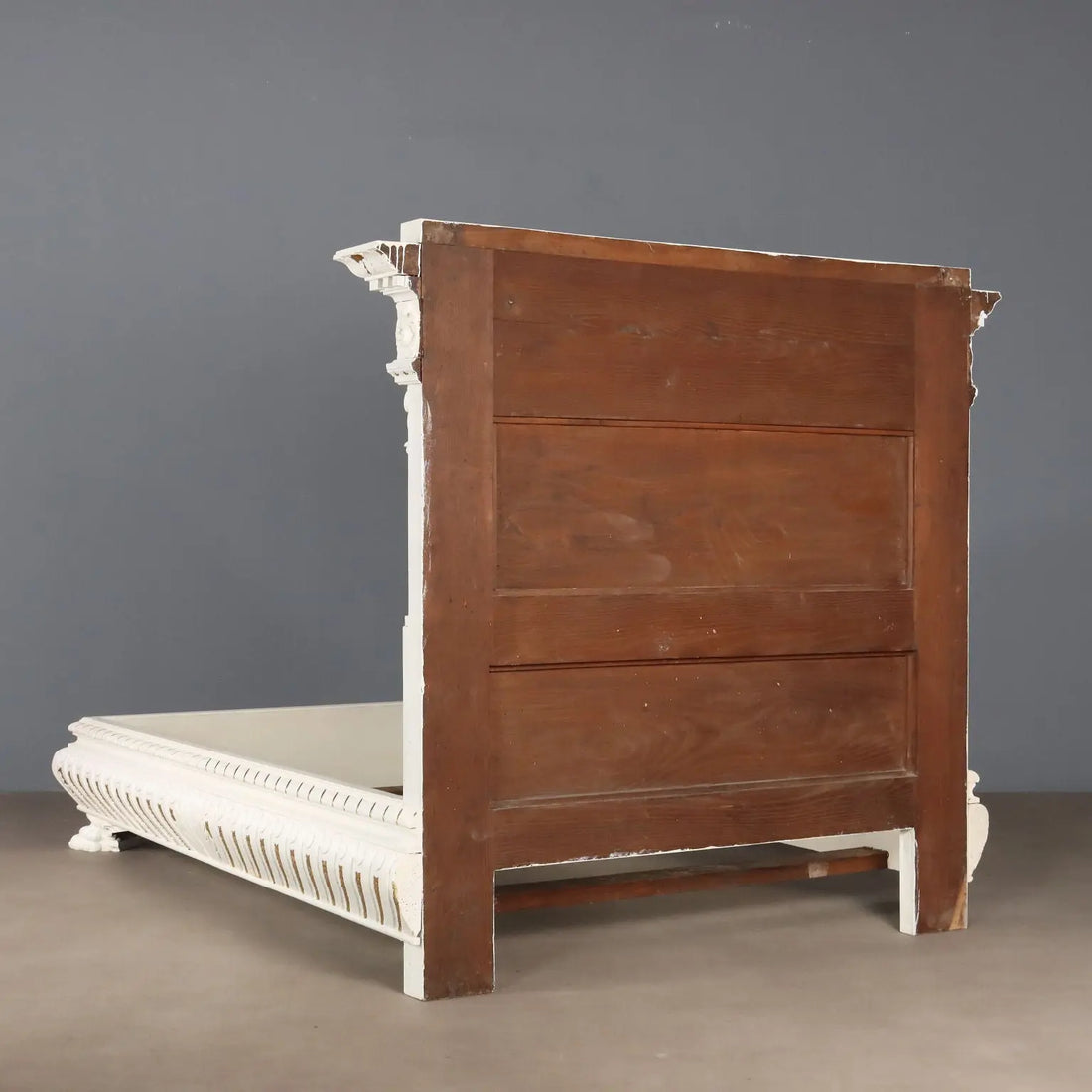 Poplar Bed in Neo-Renaissance Style - Mid 20th Century