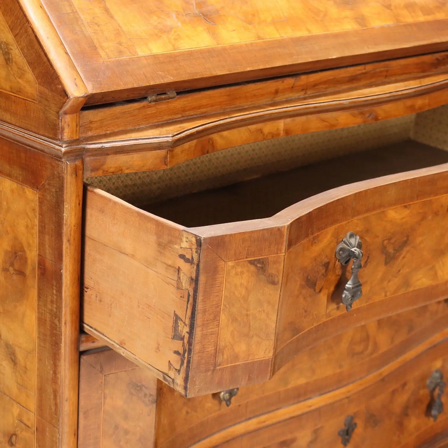 Walnut Style Trumeau - Italy Early 1900s