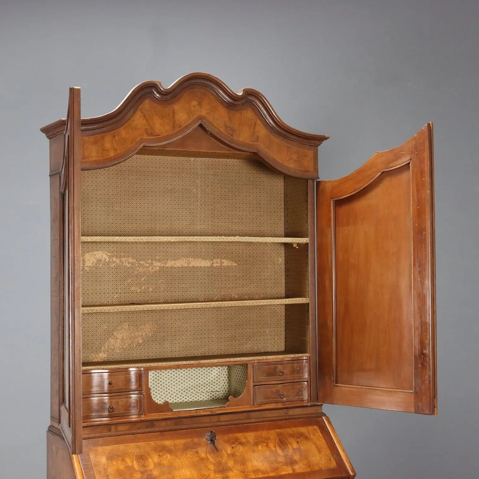 Walnut Style Trumeau - Italy Early 1900s