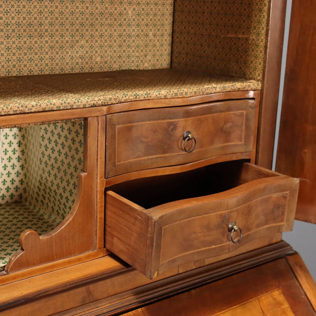 Walnut Style Trumeau - Italy Early 1900s