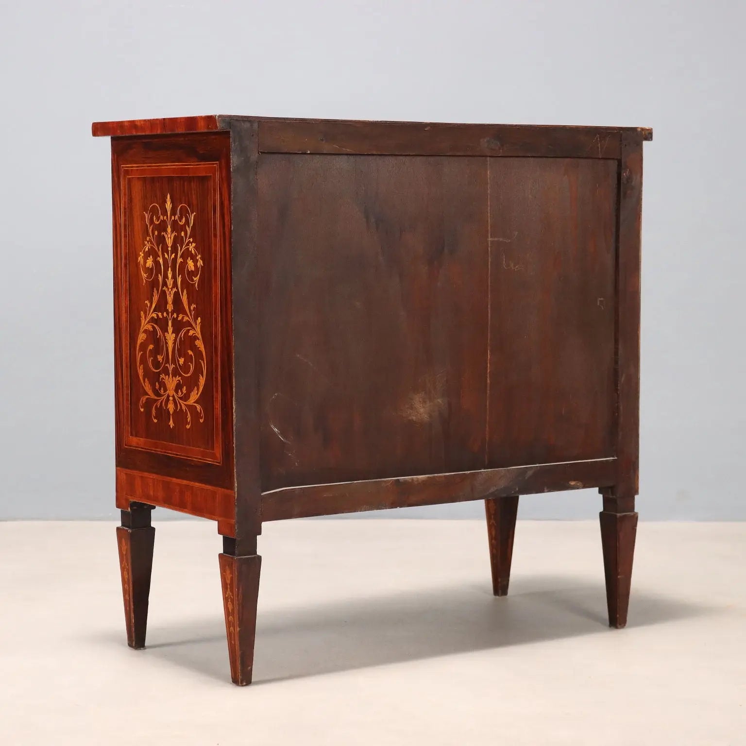 Antique Cupboard Neoclassical Style Veneered in Various Woods '900 - Italy, Early XX Century | Antiques | Cupboards