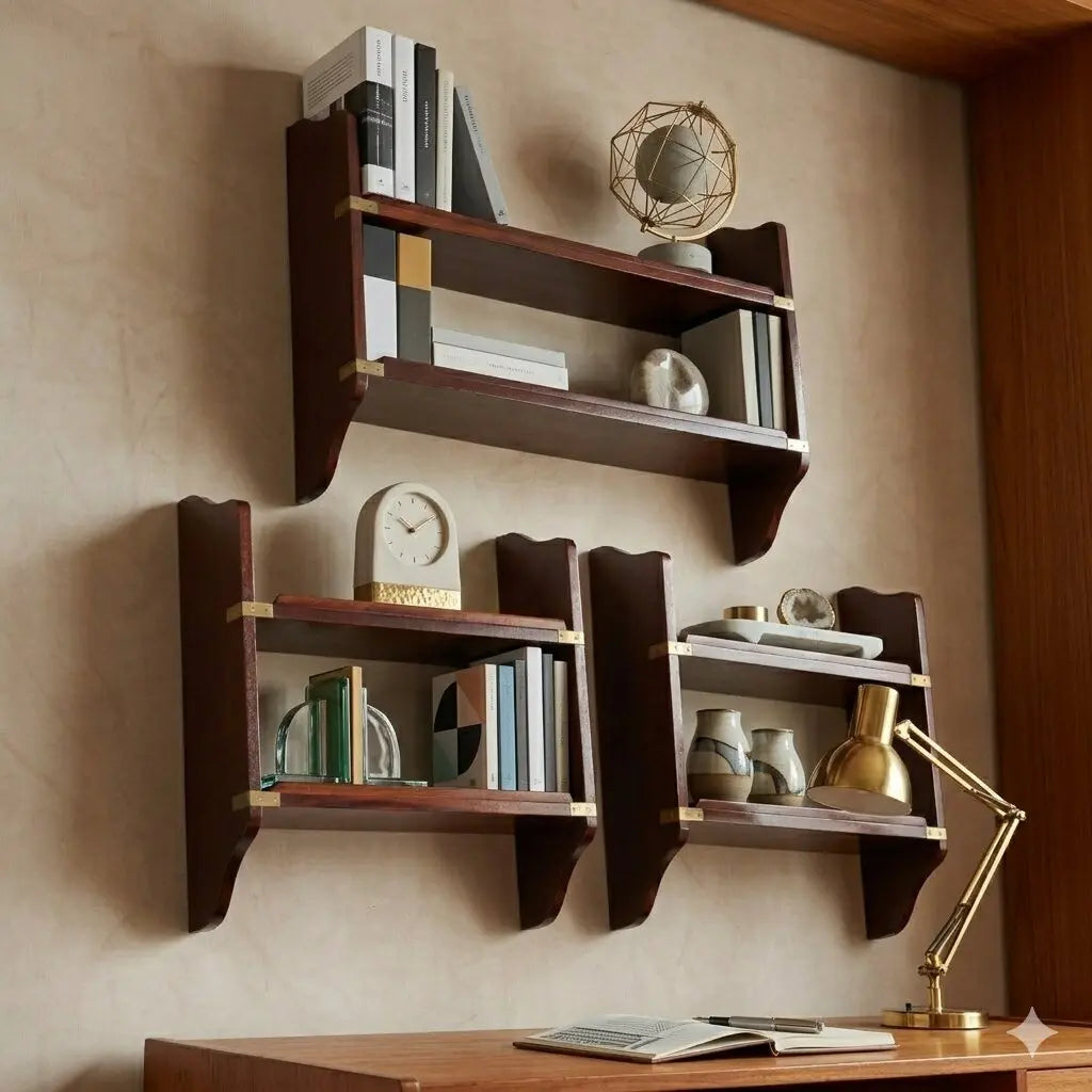 Group of Three Nautical Style Shelves - 20th Century
