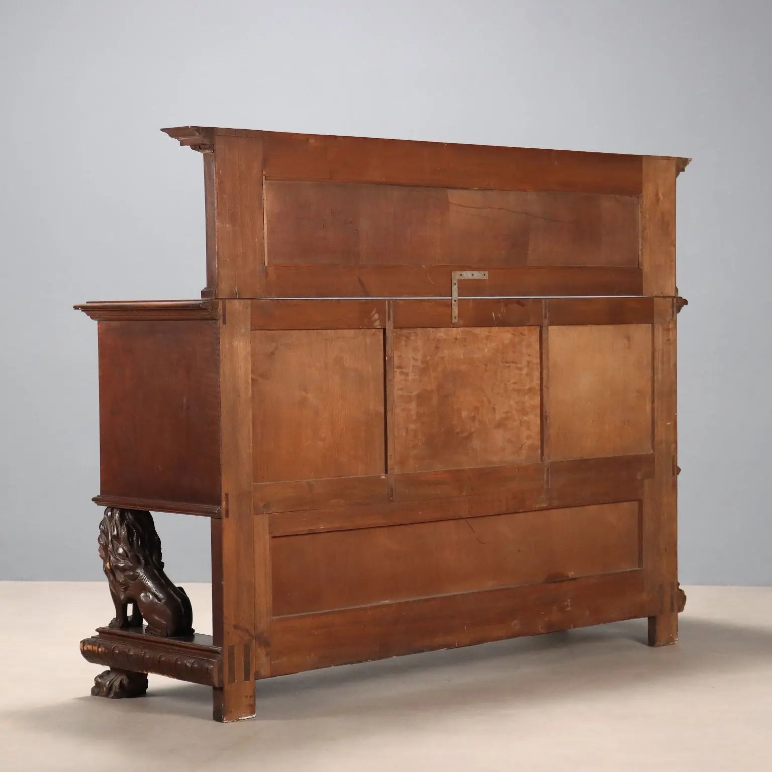 Walnut Sideboard in Neo-Renaissance Style, Italy 20th Century