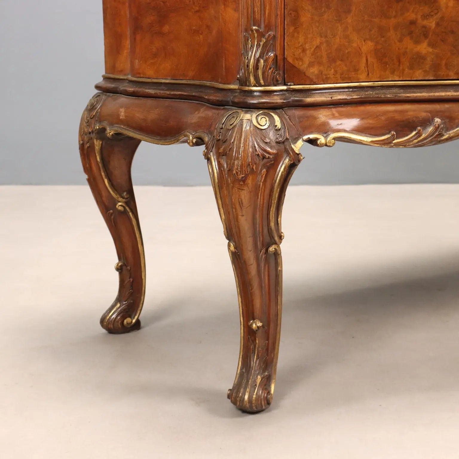 Antique Cupboard Chippendale Style Walnut Italy XX Century - Italy, Early XX Century | Antiques | Bookcases & Showcases