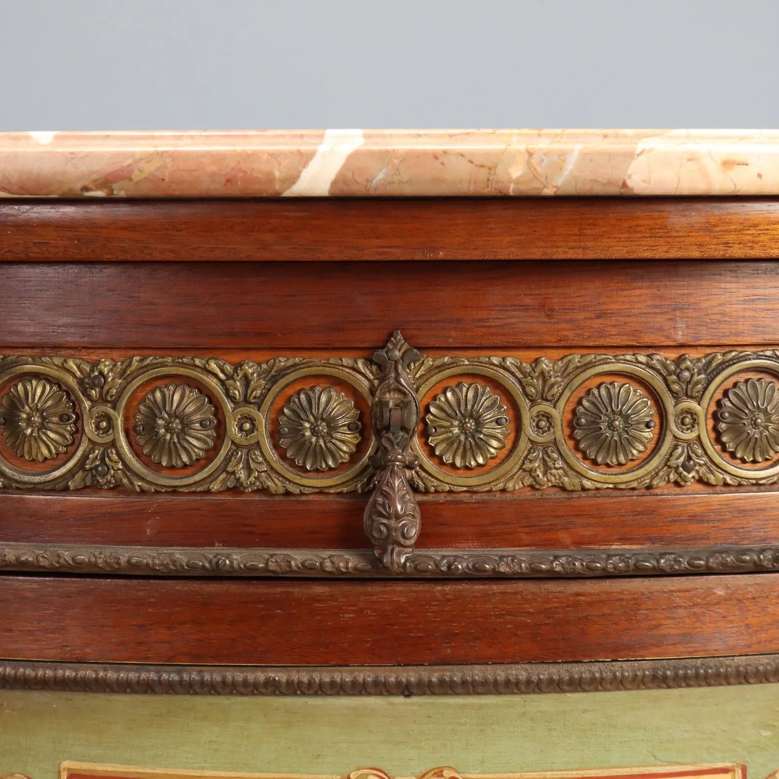 Antique Cupboards Demi-Lune Neoclassical Style Mahogany XX Century