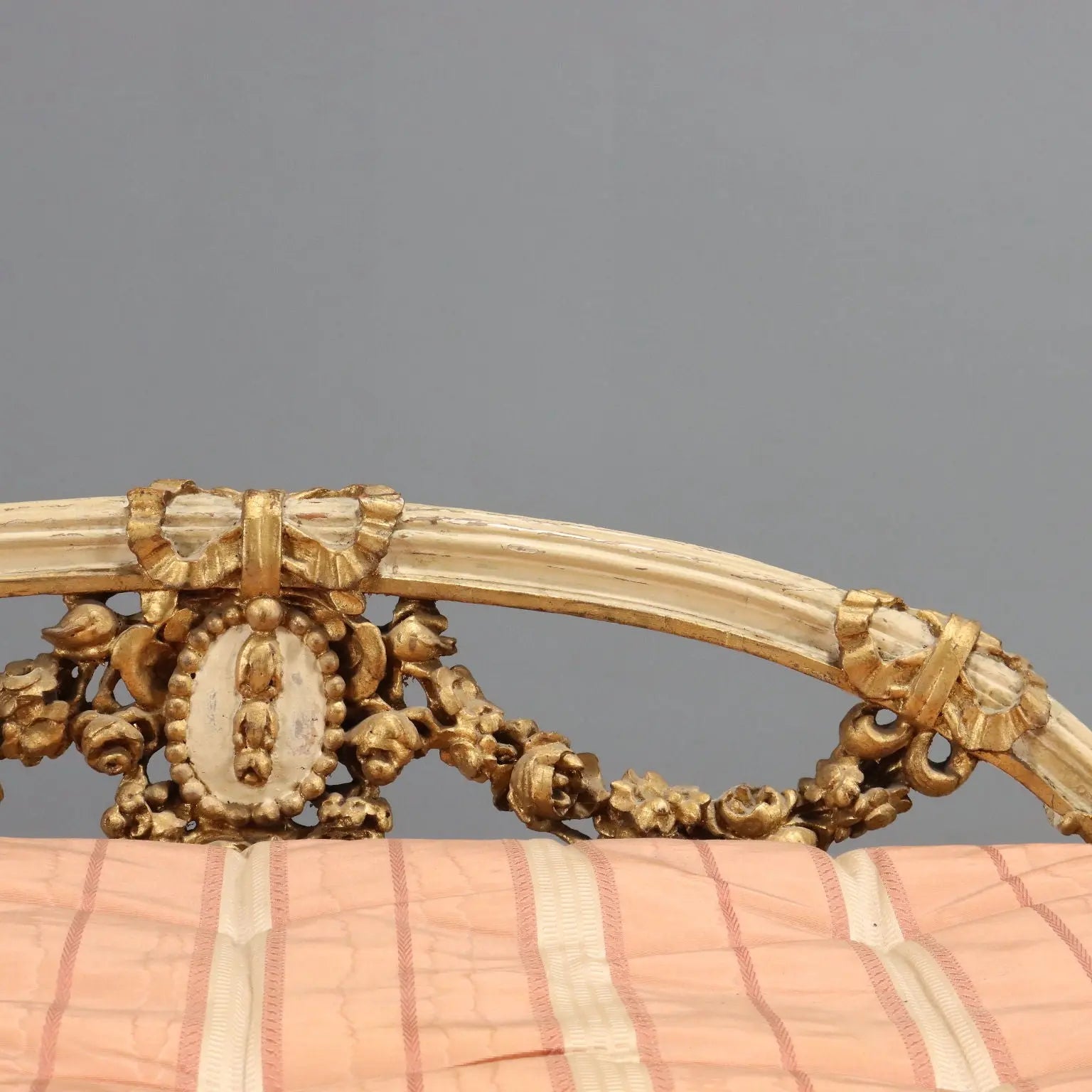Antique Bench Neoclassical Style Lacquered Gilded Wood '800 - Italy, Late XIX Century | Antiques | Seating