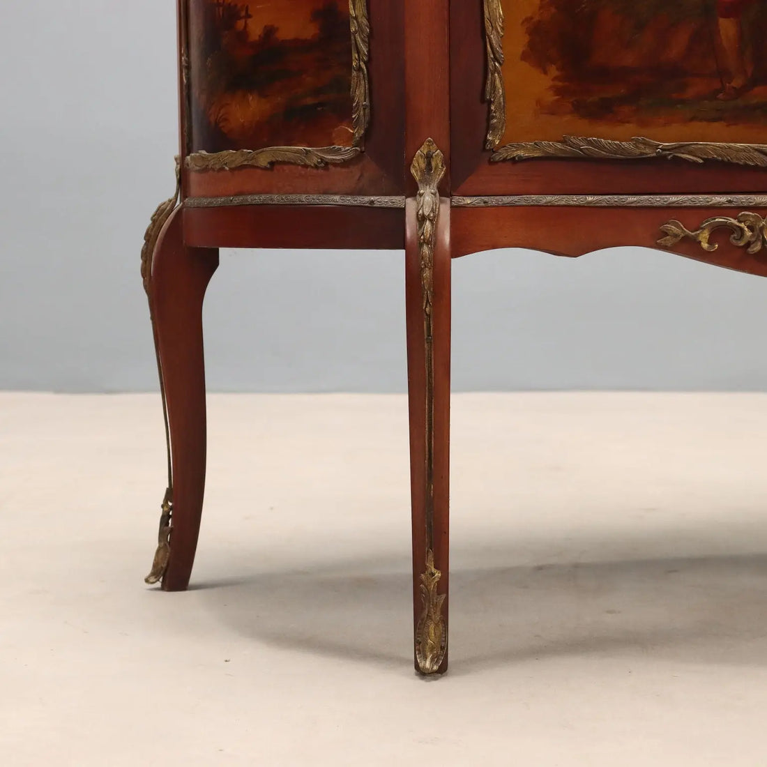 Antique Showcase Baroque Style Mahogany Bronze Italy XX Century - Italy, XX Century | Antiques | Bookcases & Showcases