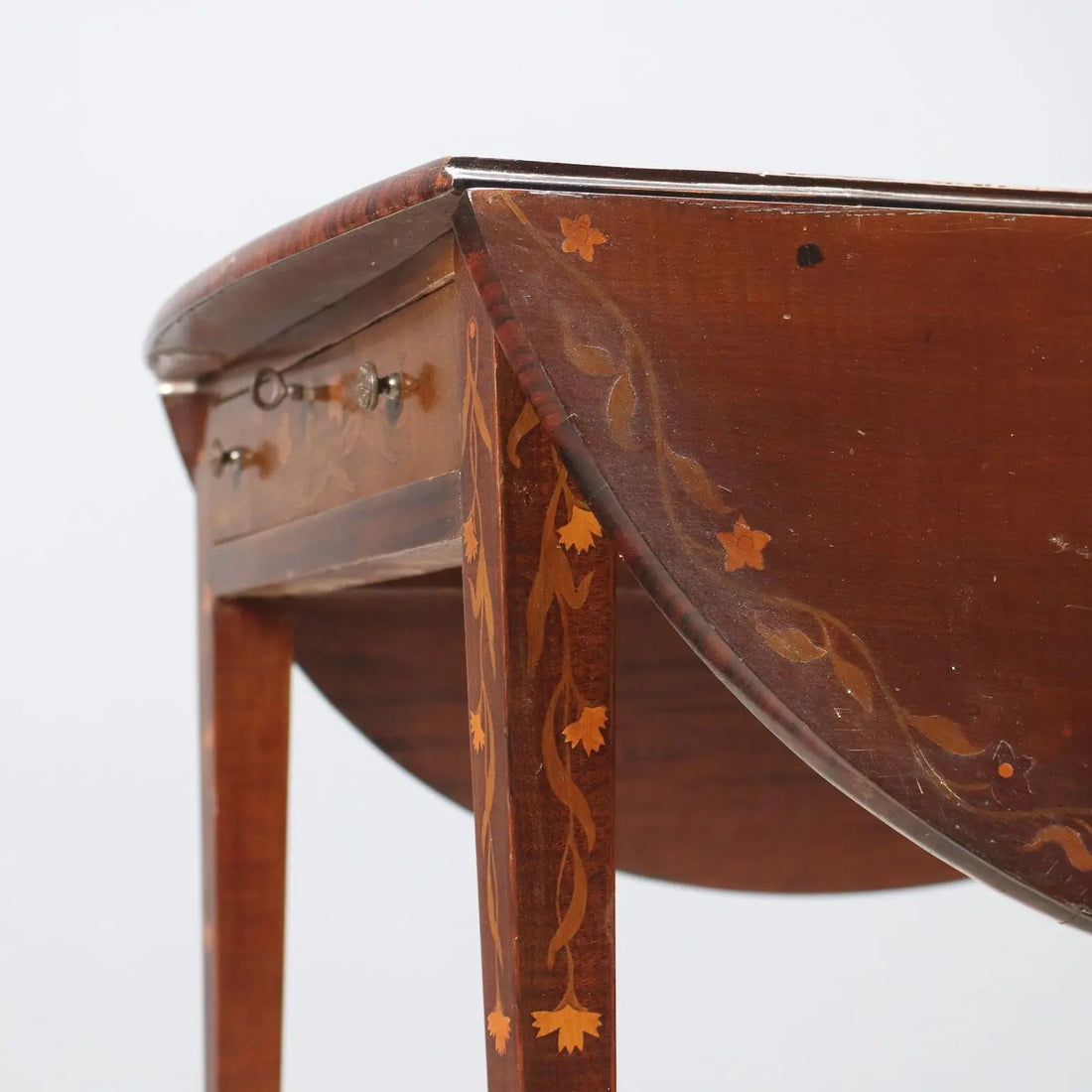 Small Antique Table Mahogany Inlays United Kingdom XIX Century - England, Late XIX Century | Antiques | Side & Coffee Tables
