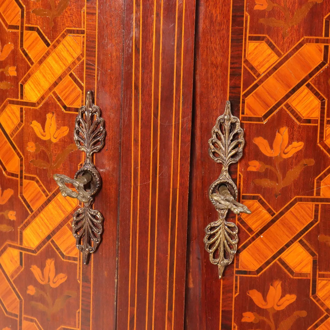 Antique Cupboard Half-Moon Shaped Neoclassical Style XX Century