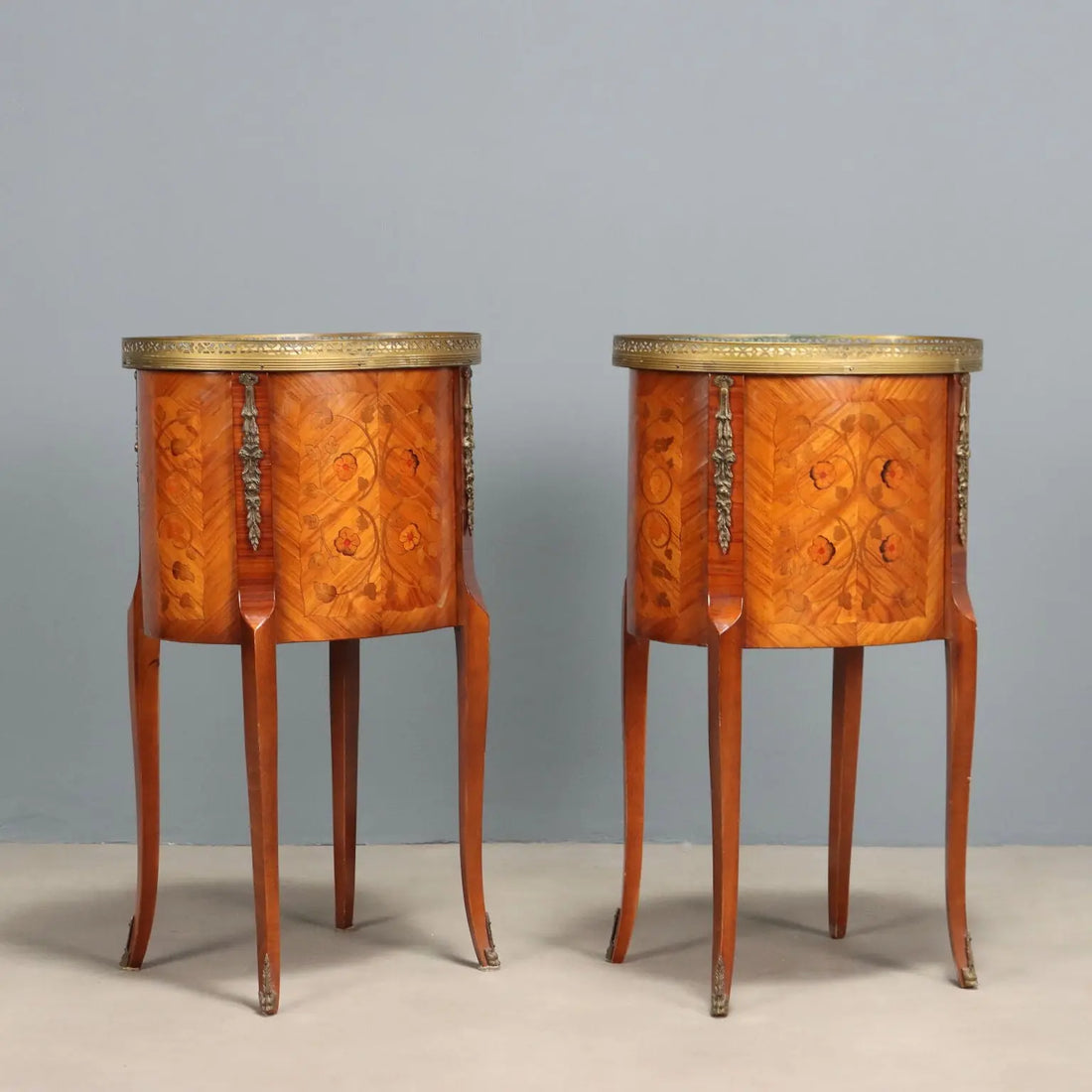 Antique Bedside Tables Napoleon III Style Bois de Rose XX Century