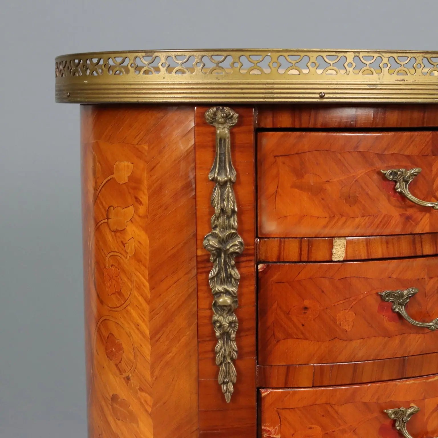 Antique Bedside Tables Napoleon III Style Bois de Rose XX Century
