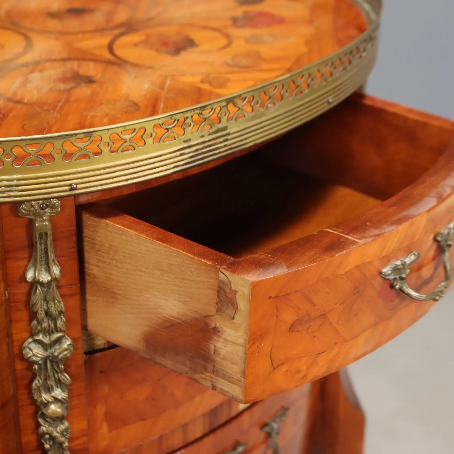 Antique Bedside Tables Napoleon III Style Bois de Rose XX Century