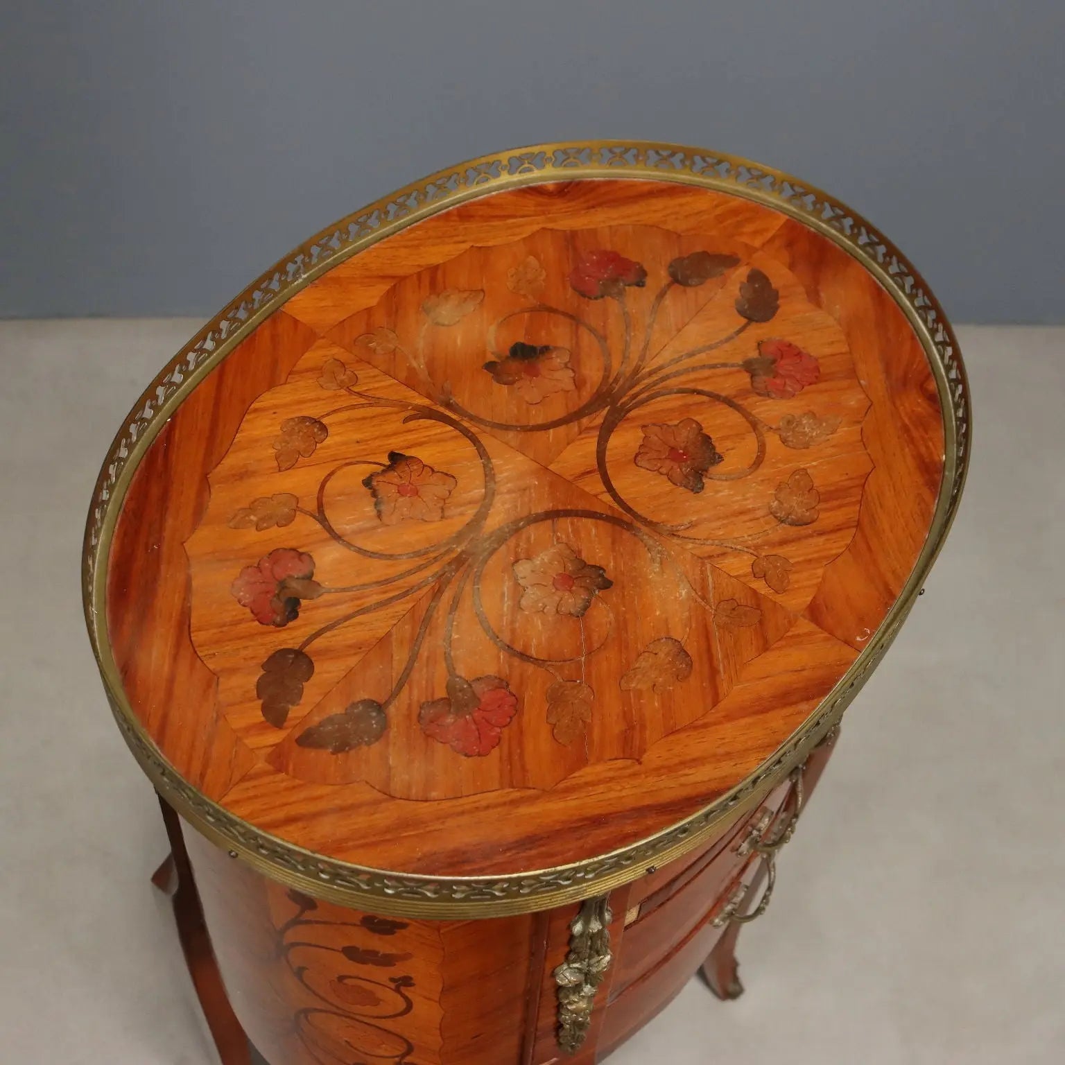 Antique Bedside Tables Napoleon III Style Bois de Rose XX Century