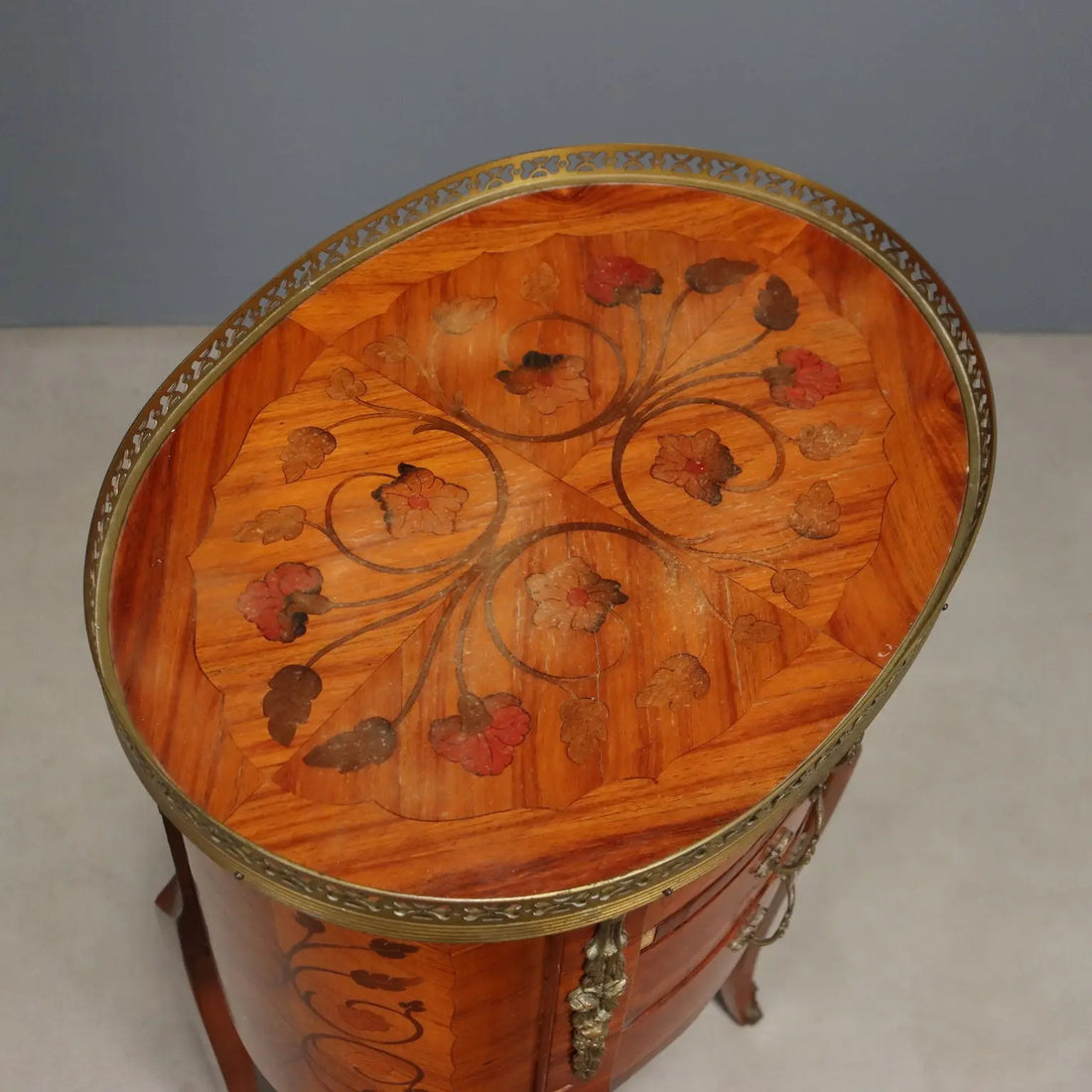 Antique Bedside Tables Napoleon III Style Bois de Rose XX Century